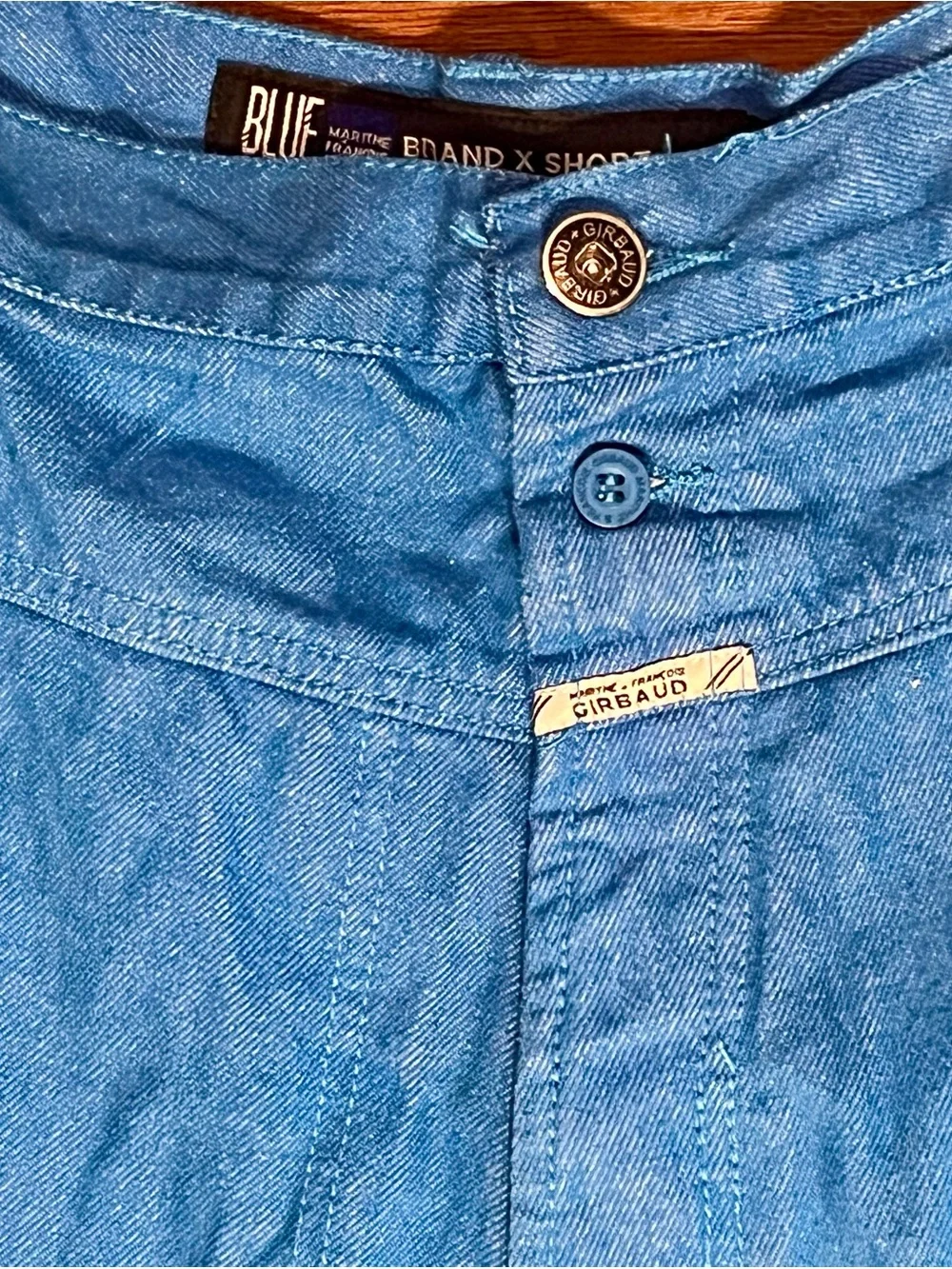 Vintage Marithe Francois Girbaud Brand X Shorts bright Blue Baggy Size  44 Rare